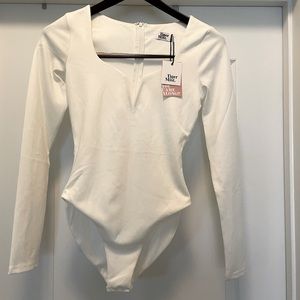 Brand NEW Tiger Mist size S white bodysuit